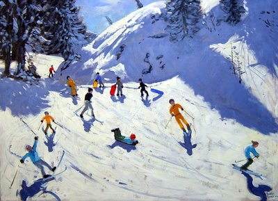 Die Schlucht, Belle Plagne, 2004 von Andrew Macara